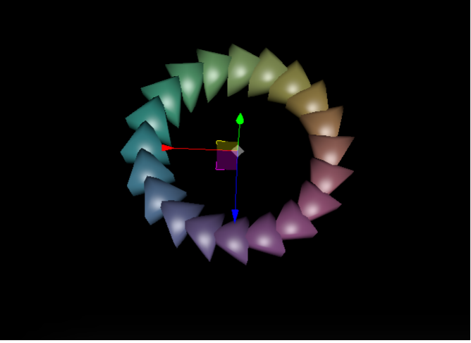 File:Render3D Flower Like Helical Sphere in Concentric Circles, with Triangular Shapes with Rotation.png