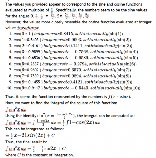 One AI Example Response